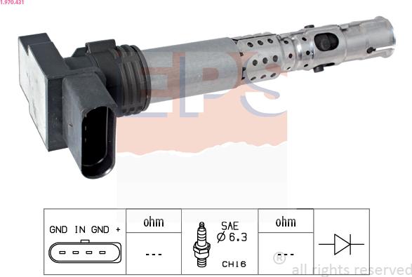 EPS 1.970.431 - Ignition Coil car-mod.net