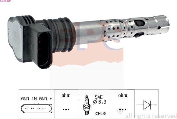 EPS 1.970.429 - Ignition Coil car-mod.net