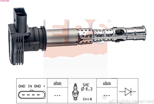 EPS 1.970.426 - Ignition Coil car-mod.net