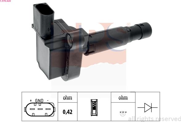 EPS 1.970.420 - Ignition Coil car-mod.net