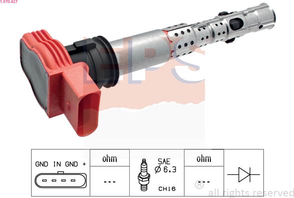 EPS 1.970.427 - Ignition Coil car-mod.net