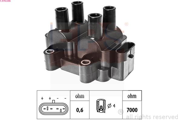 EPS 1.970.596 - Ignition Coil car-mod.net