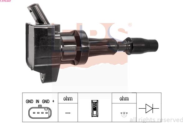 EPS 1.970.647 - Ignition Coil car-mod.net