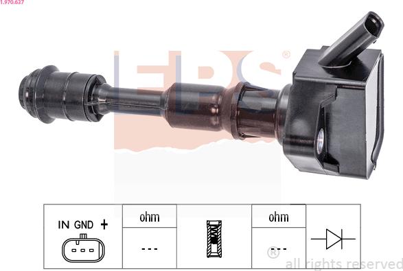 EPS 1.970.637 - Ignition Coil car-mod.net