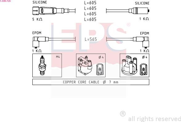 EPS 1.500.725 - Ignition Cable Kit car-mod.net