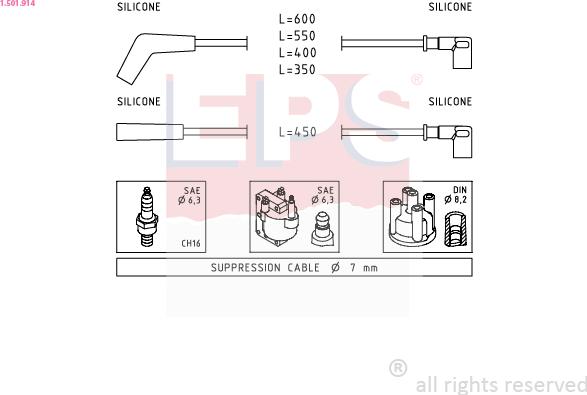 EPS 1.501.914 - Ignition Cable Kit car-mod.net