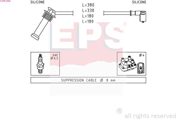EPS 1.501.625 - Ignition Cable Kit car-mod.net