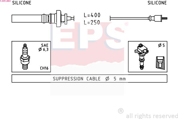 EPS 1.501.883 - Ignition Cable Kit car-mod.net