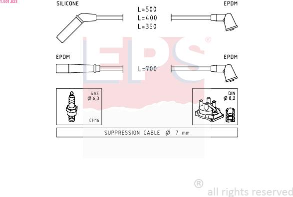 EPS 1.501.823 - Ignition Cable Kit car-mod.net