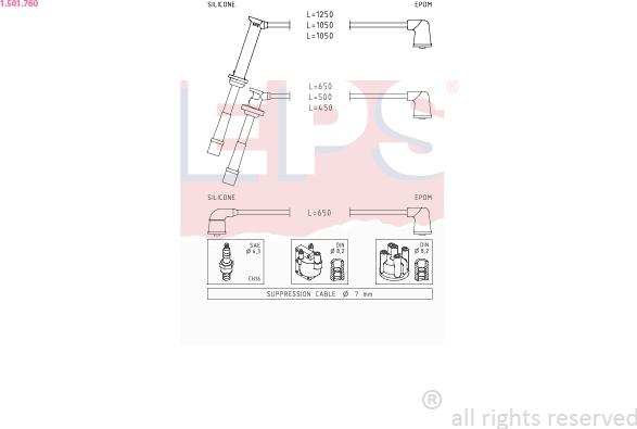EPS 1.501.760 - Ignition Cable Kit car-mod.net