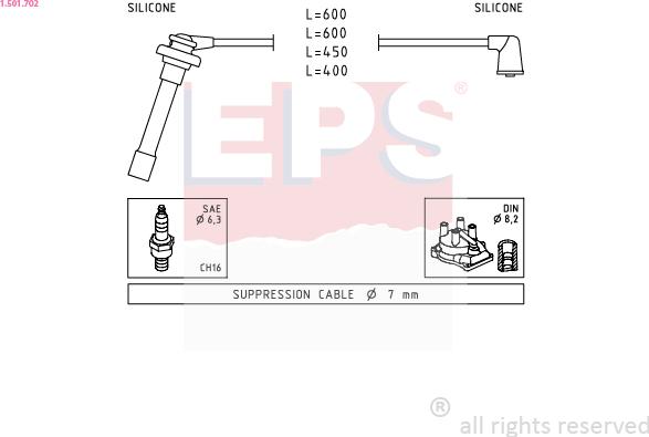 EPS 1.501.702 - Ignition Cable Kit car-mod.net