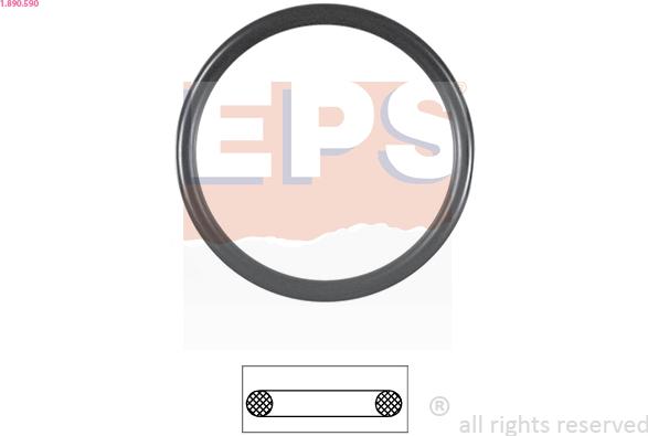 EPS 1.890.590 - Gasket, thermostat car-mod.net