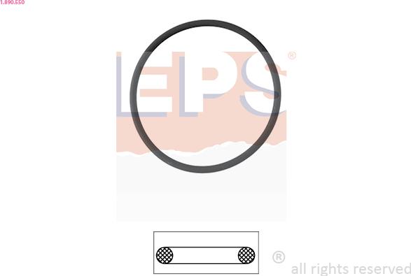 EPS 1.890.550 - Gasket, thermostat car-mod.net