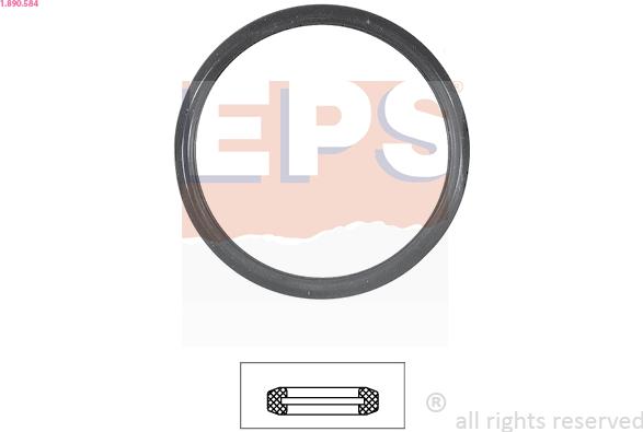 EPS 1.890.584 - Gasket, thermostat car-mod.net