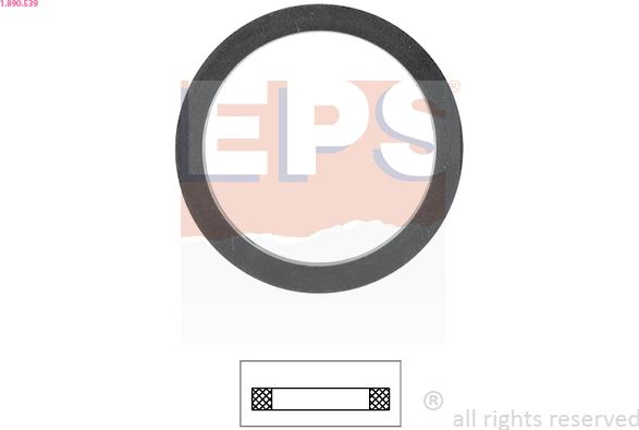 EPS 1.890.539 - Gasket, thermostat car-mod.net
