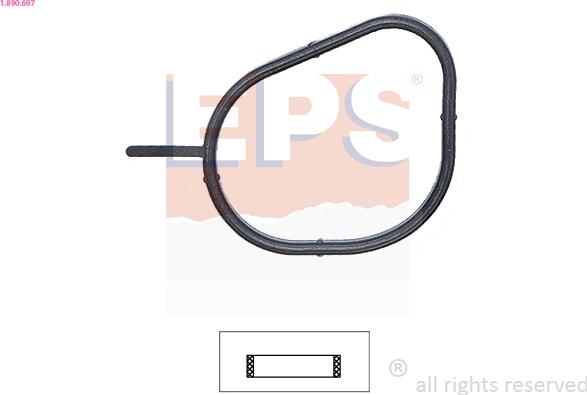 EPS 1.890.697 - Gasket, thermostat car-mod.net