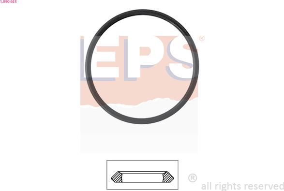 EPS 1.890.655 - Gasket, thermostat car-mod.net