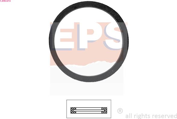 EPS 1.890.674 - Gasket, thermostat car-mod.net