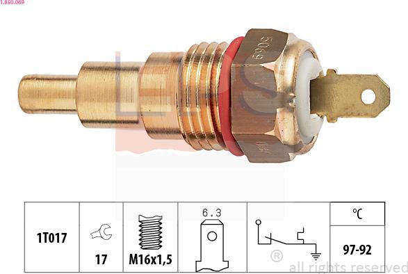 EPS 1.850.069 - Temperature Switch, radiator / air conditioner fan car-mod.net