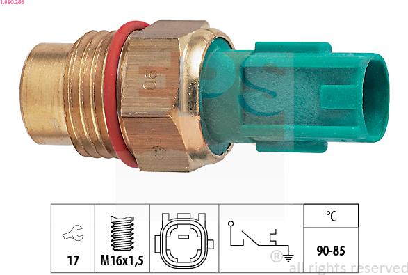 EPS 1.850.266 - Temperature Switch, radiator / air conditioner fan car-mod.net