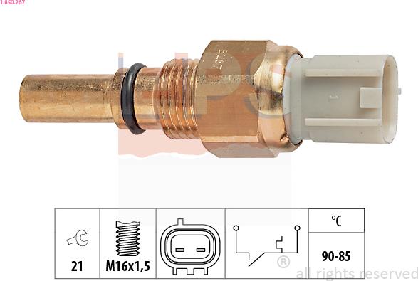 EPS 1-850-267 - Temperature Switch, radiator / air conditioner fan car-mod.net