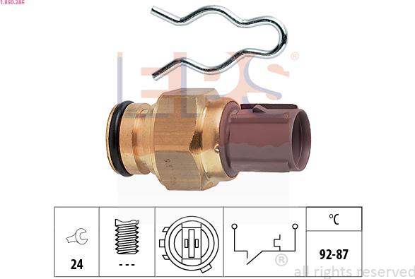 EPS 1-850-285 - Temperature Switch, radiator / air conditioner fan car-mod.net