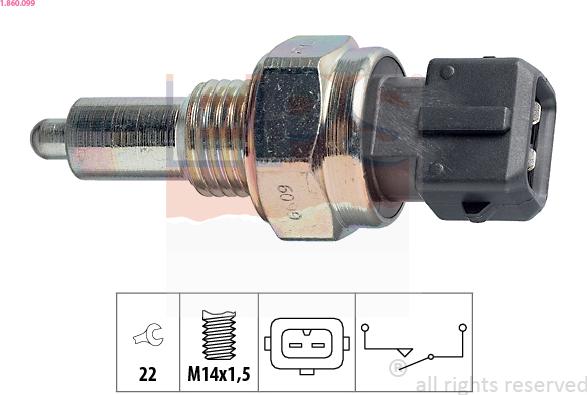 EPS 1.860.099 - Reverse light Switch car-mod.net