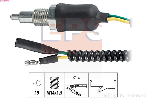 EPS 1.860.094 - Reverse light Switch car-mod.net