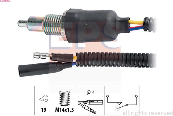 EPS 1.860.093 - Reverse light Switch car-mod.net