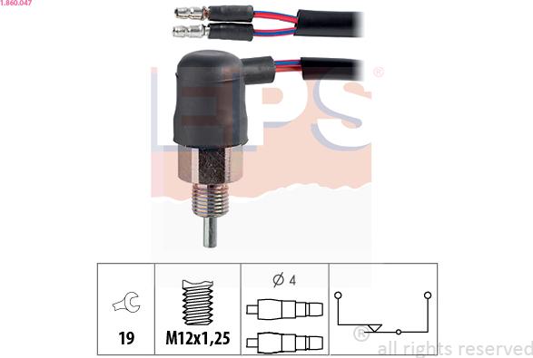 EPS 1.860.047 - Reverse light Switch car-mod.net