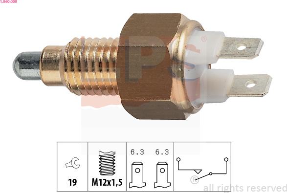 EPS 1.860.009 - Reverse light Switch car-mod.net