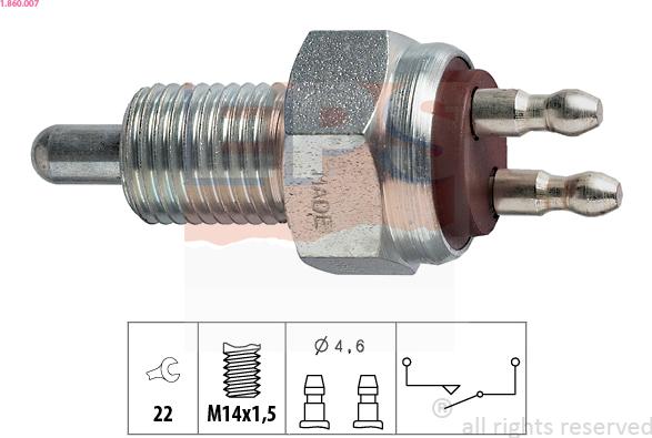 EPS 1.860.007 - Reverse light Switch car-mod.net