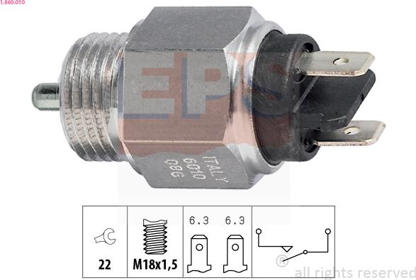 EPS 1.860.010 - Reverse light Switch car-mod.net