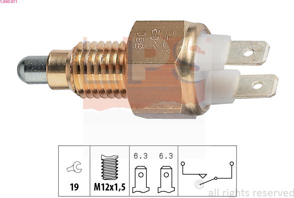 EPS 1.860.011 - Reverse light Switch car-mod.net
