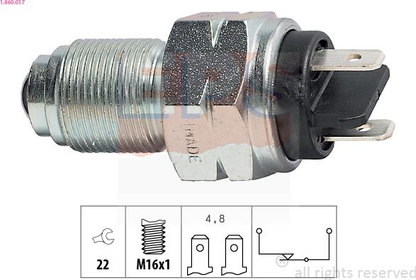 EPS 1.860.017 - Reverse light Switch car-mod.net