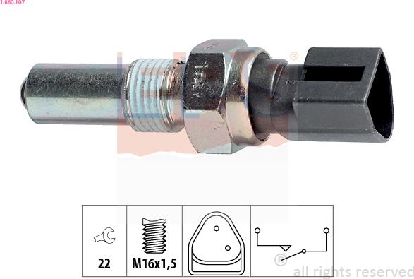 EPS 1.860.107 - Reverse light Switch car-mod.net