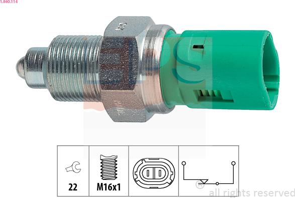 EPS 1.860.114 - Reverse light Switch car-mod.net