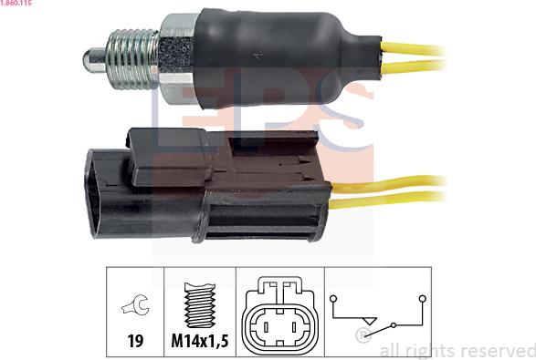 EPS 1.860.115 - Reverse light Switch car-mod.net