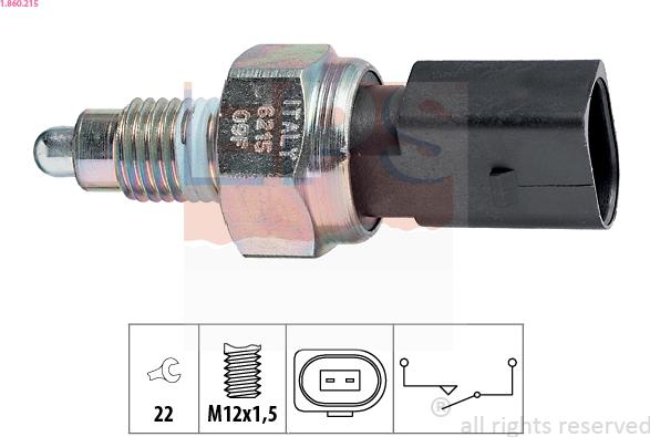 EPS 1.860.215 - Reverse light Switch car-mod.net