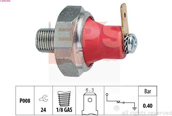 EPS 1.800.094 - Sender Unit, oil pressure car-mod.net