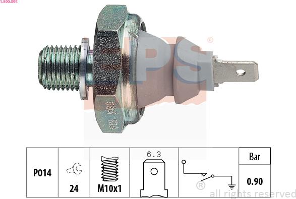 EPS 1.800.095 - Sender Unit, oil pressure car-mod.net