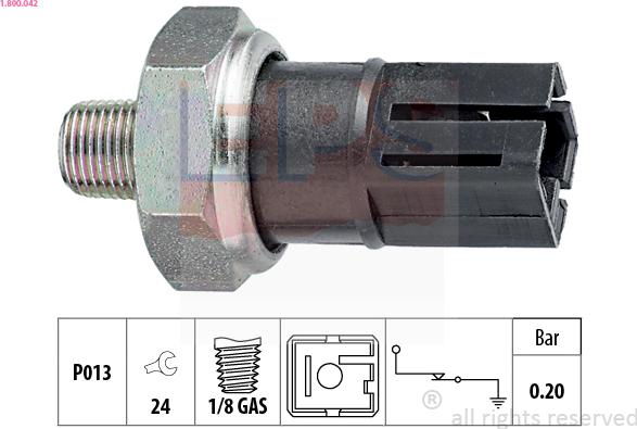 EPS 1.800.042 - Sender Unit, oil pressure car-mod.net