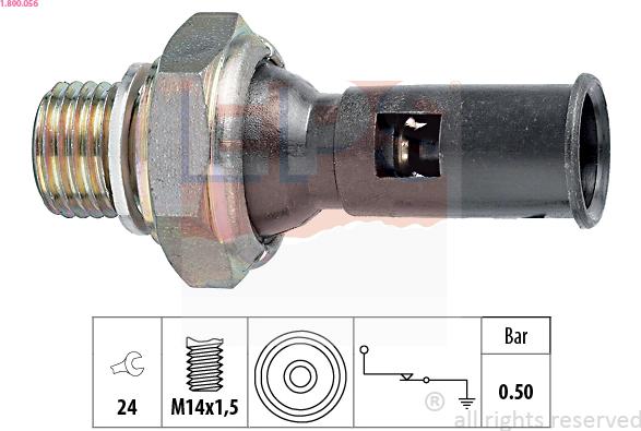EPS 1.800.056 - Sender Unit, oil pressure car-mod.net