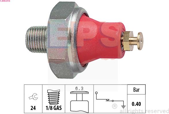 EPS 1.800.016 - Sender Unit, oil pressure car-mod.net
