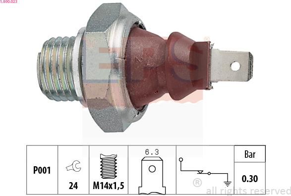 EPS 1.800.023 - Sender Unit, oil pressure car-mod.net