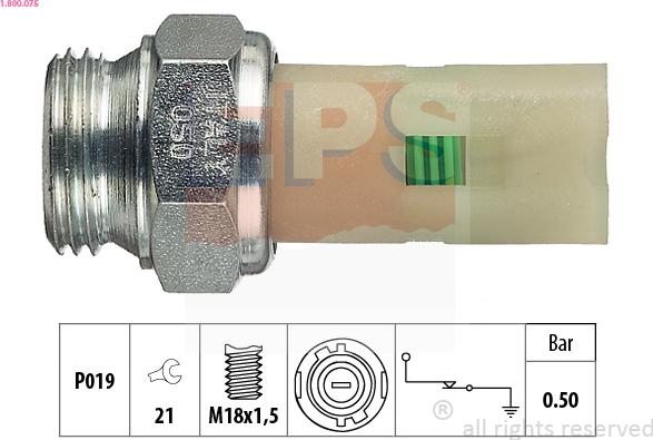 EPS 1.800.075 - Sender Unit, oil pressure car-mod.net