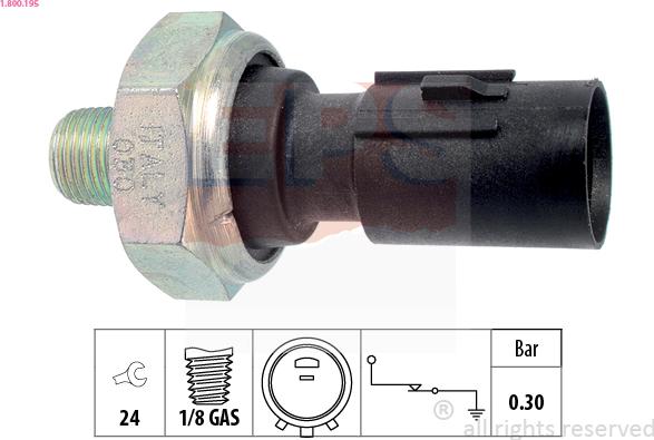EPS 1.800.195 - Sender Unit, oil pressure car-mod.net