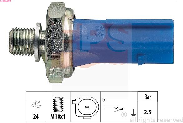 EPS 1.800.192 - Sender Unit, oil pressure car-mod.net