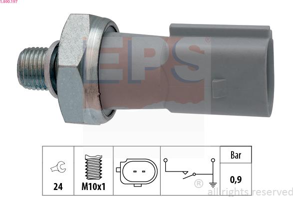 EPS 1.800.197 - Sender Unit, oil pressure car-mod.net