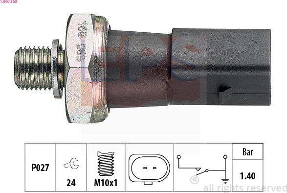 EPS 1.800.168 - Sender Unit, oil pressure car-mod.net